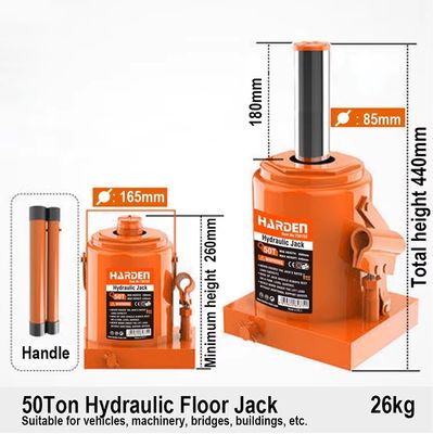 HARDEN Hydraulic Bottle Jack( 2 Ton |  3 Ton | 5 Ton | 10 Ton | 50 Ton ), Heavy Duty Car & Truck Lifting Jack; 730102_img_10