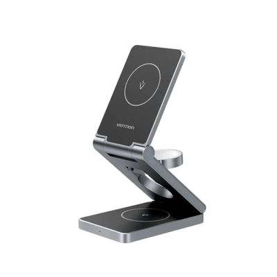 Vention FGFH0 3-in-1 15W Foldable MagSafe Wireless Charger Stand ._img_0
