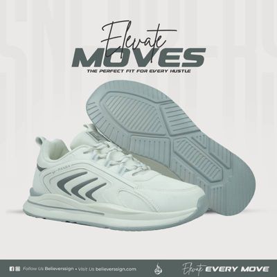 Premium Exclusive Sneakers : Y-242015 White & Gray_img_1