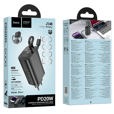 Hoco J148 Handy PD20W 5000mAh Power Bank EU plug_img_1