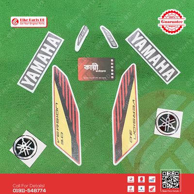 Full Set Sticker-832L for Yamaha × FZS V3 Deluxe (Majesty Red) bike._img_0