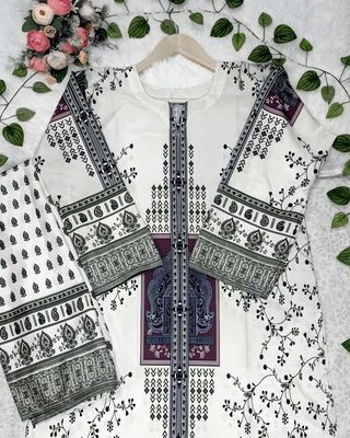 Premium Quality synthetix Silk Digital Print Co-ord Set._img_1