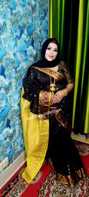 black and niyon gaduwal saree_img_1