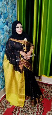 black and niyon gaduwal saree_img_2