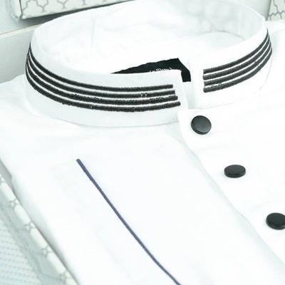 Embroideried Soft Panjabi - White_img_1