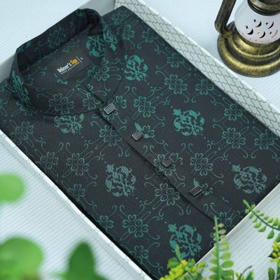 Jacquard Print Panjabi - 103_img_1