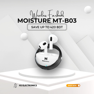MOISTURE MT-B03 WIRELESS EARBUDS