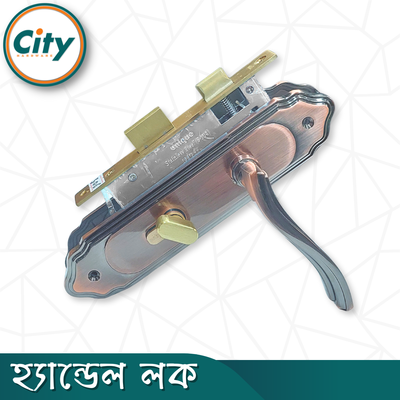 উচ্চ সুরক্ষা ছোট আকারের হ্যান্ডেল লক নব সহ ভিতরের রুমের দরজার জন্য অ্যান্টিক রঙের দরজার লক Door Lock_img_1
