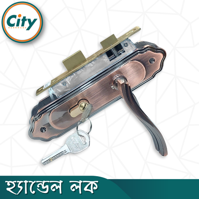 উচ্চ সুরক্ষা ছোট আকারের হ্যান্ডেল লক নব সহ ভিতরের রুমের দরজার জন্য অ্যান্টিক রঙের দরজার লক Door Lock_img_2