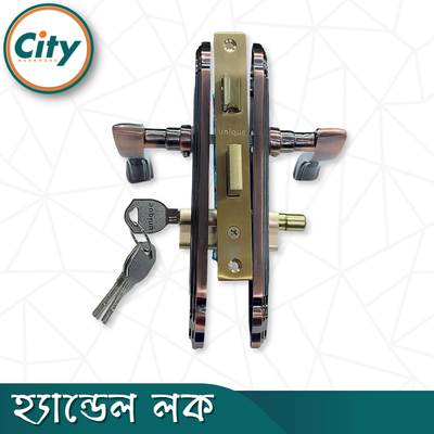 উচ্চ সুরক্ষা ছোট আকারের হ্যান্ডেল লক নব সহ ভিতরের রুমের দরজার জন্য অ্যান্টিক রঙের দরজার লক Door Lock_img_4