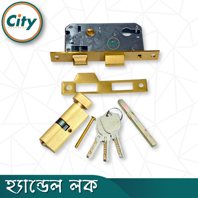 প্রিমিয়াম কুয়ালিটি ছোট আকারের হ্যান্ডেল লক নব সহ ভিতরের রুমের জন্য সিএফ রঙের দরজার লক Door Lock_img_5