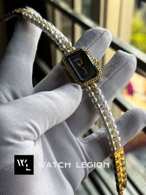 CHANNEL PEARL CHAIN GOLDEN CASE BLACK DIAL_img_1