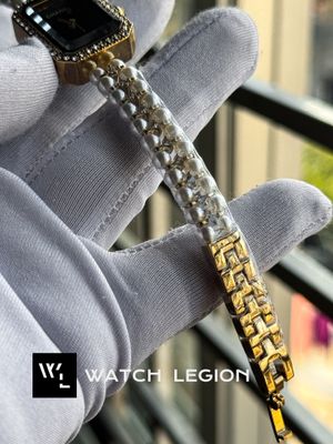 CHANNEL PEARL CHAIN GOLDEN CASE BLACK DIAL_img_2