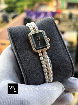 CHANNEL PEARL CHAIN ROSE GOLDEN CASE BLACK DIAL_img_0