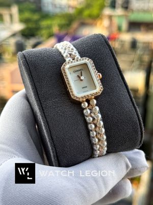 CHANNEL PEARL CHAIN ROSE GOLDEN CASE WHITE DIAL_img_0