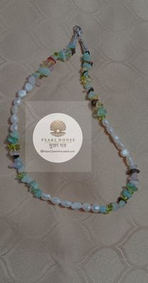 Pearl & Sea Coral Combination Neckpiece_img_0