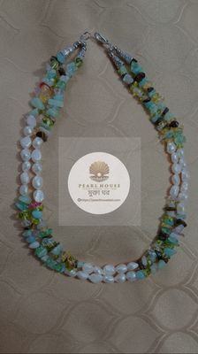 Pearl & Sea Coral Combination Neckpiece_img_0