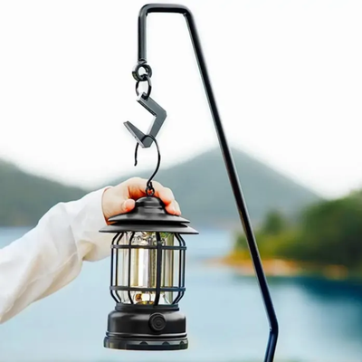 Vintage Style LED Lantern – Rechargeable Camping Light_img_1