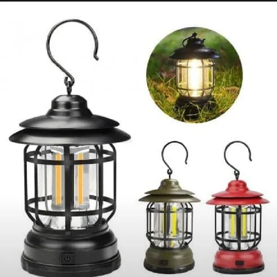 Vintage Style LED Lantern – Rechargeable Camping Light_img_3