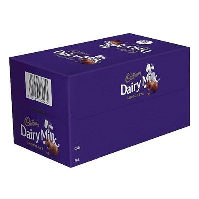 Cadbury Dairy Milk Chocolate Bar, 12 Grams (Pack of 56) full box_img_2