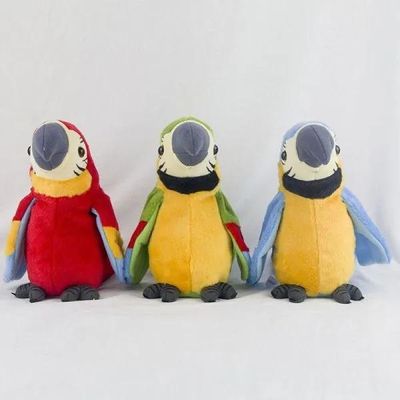 Cute Electric Talking Parrot Plush Kids Toy-Blue Color_img_1