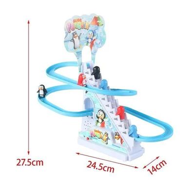 Penguin Track Slide Toys With Lights For Kids_img_1