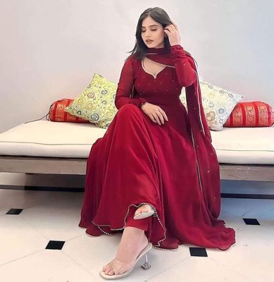 Georgette Anarkali Gown_img_1