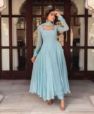New Georgette Anarkali Gown_img_1