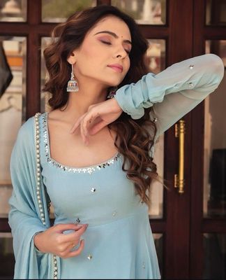 New Georgette Anarkali Gown_img_2