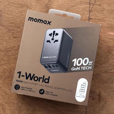 Momax 1-World 100W GaN 4 ports + AC Travel Adapter (UA10)_img_1
