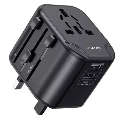 T55 12W Dual USB Universal Travel Charger (USAMS US-CC173)_img_1