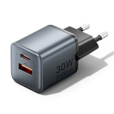 Vention 2-Port GaN Charger 30W USB-C + 18W USB-A, EU Plug_img_3
