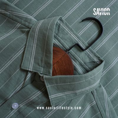 Forest Olive Old Money Shirt – Full Sleeve Cotton Twill_img_1