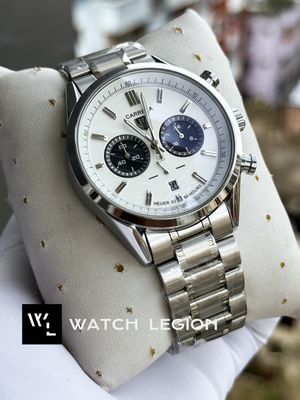 TAG CHAIN 2 CHRONO SILVER BODY WHITE DIAL BLACK SUB