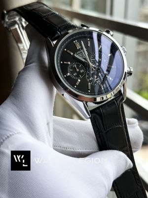TAG BELT 3 CHRONO SILVER BODY BLACK BELT BLACK DIAL