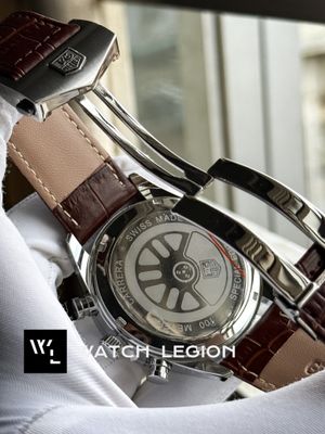 TAG BELT 3 CHRONO SILVER BODY BROWN BELT, WHITE DIAL_img_3