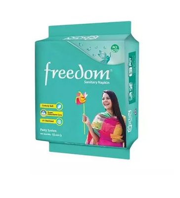 A4 Freedom Panty System Sanitary Napkin 15 pads_img_0