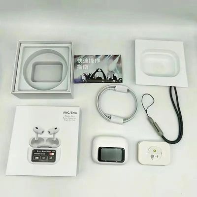 A9 Pro ANC Touch Screen Display Earbuds – White Color_img_1