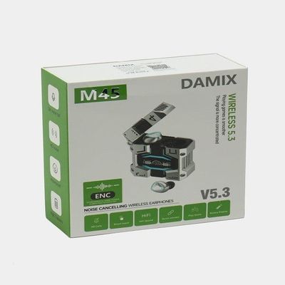 DAMIX M45 Wireless Earphone – Silver Color_img_1