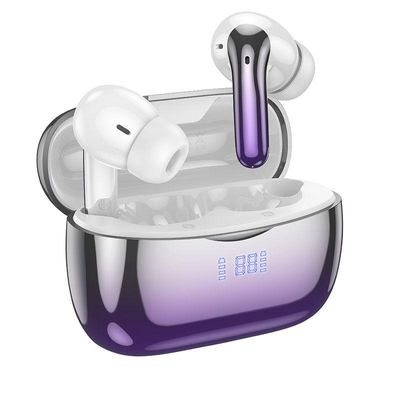 Hoco EQ16 ANC+ENC TWS Wireless Bluetooth Earbuds – Purple Glaze_img_0