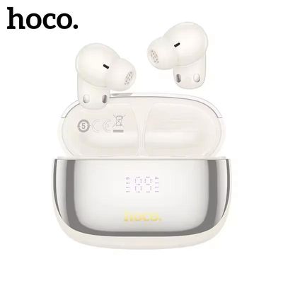 HOCO EQ20 ANC + ENC Noise Cancellation Wireless Earbuds – Milky White_img_1