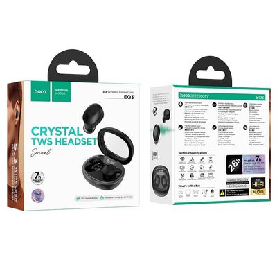 HOCO EQ3 True Wireless in-Ear Earbuds-Black Color_img_1