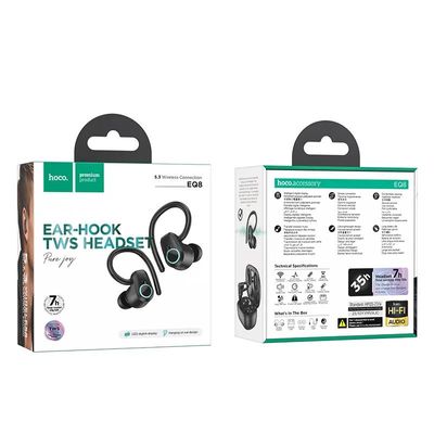 HOCO EQ8 Pure Joy In-Ear True Wireless BT Headset – Black Color_img_1