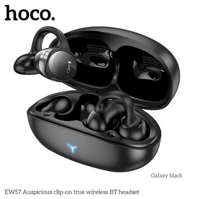 HOCO EW57 Clip-on True Wireless Bluetooth Earphone – Black Color_img_0