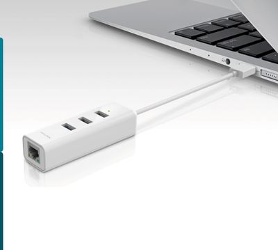 TP-Link UE330 – 3-Port USB 3.0 Hub with Gigabit Ethernet Adapter_img_0
