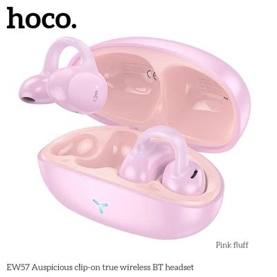 HOCO EW57 Clip-on True Wireless Bluetooth Earphone – Pink Color_img_0