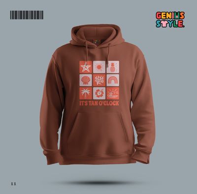It's Tan O'clock Premium Hoodie - 11_img_1