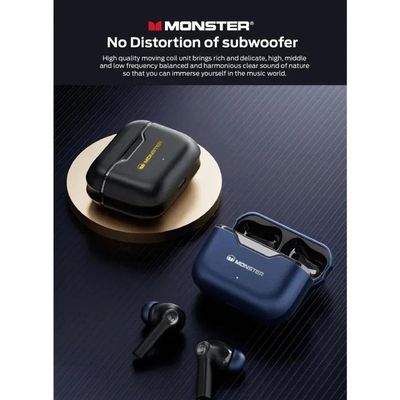 MONSTER AIRMARS XKT02 True Wireless Bluetooth Earphones – Black Color_img_1