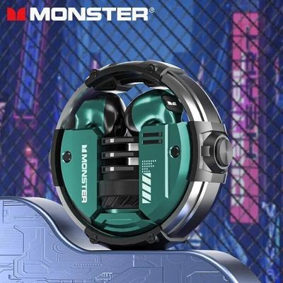 Monster XKT10 Bluetooth Earphones Wireless Headphones – Green Color_img_1