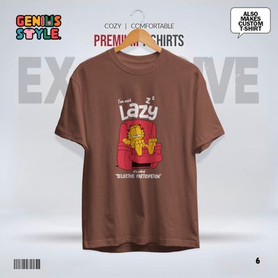 I'm Not Lazy Premium Drop Shoulder T-shirt - 6_img_5